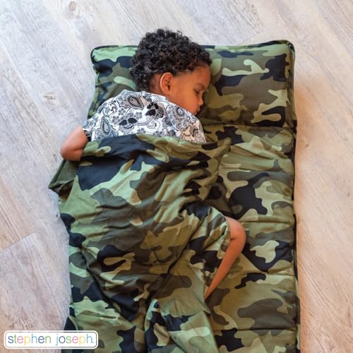 Stephen Joseph Toddler Nap Mat with Soft Blanket & Removable Pillow - Sloth, One Size