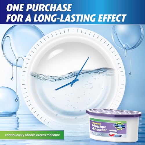 Moisture Absorber Bucket 12 Pack Lavender Scent Odor Eliminator