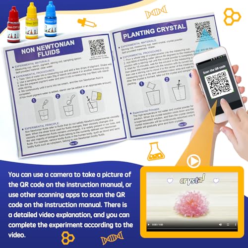 24-Day Science Advent Calendar Kit with Video Instructions for Kids