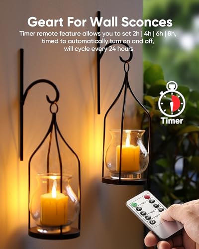 Homemory Ivory Shell 2x2in Flameless Votive Candles with Remote & 6 Pack
