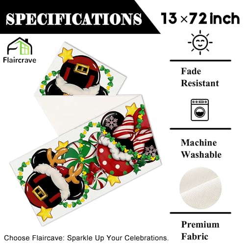 Christmas Table Runner 13x72 Inch Holiday Xmas Home Decor Party Tablecloth