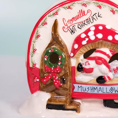 Blue Sky Clayworks Gnomeville Hot Chocolate Tealight Holder - 6.25-inch Decor
