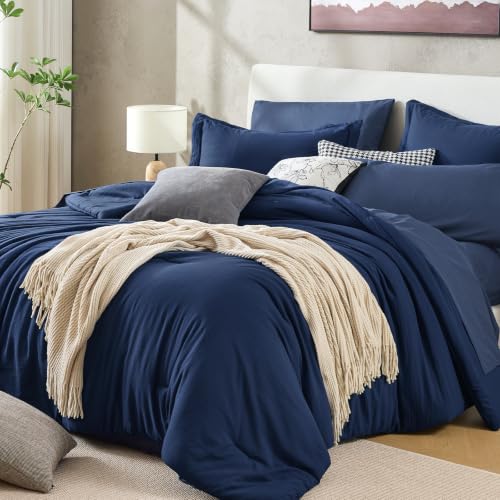 7-Piece Queen Comforter Set - Pre-Washed All-Season Bed in a Bag Bedding