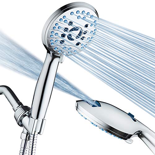 Hotel Spa AquaCare High Pressure Handheld Shower Head with Power Wash Chrome