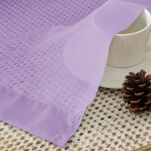 Light Purple Sheer Curtain Panels - 84 Inch Light Filtering Voile Drapes (Pair)