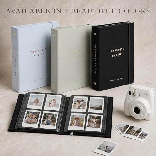 Linen Photo Album for 2x3-inch Instant Photos - Holds 240 Pictures