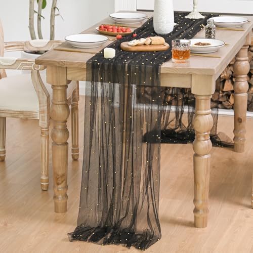 Horaldaily Black Pearl Tablecloth 60x104 Inch Rectangular - Durable Polyester Home Decor