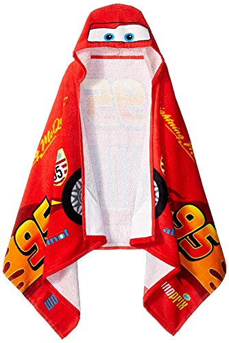 Jay Franco Kids Disney Pixar Cars Hooded Towel - 22" x 51" Cotton Wrap