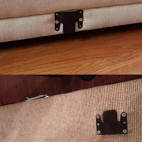 Universal Sectional Sofa Connector Brackets - 4 Sets with Screws