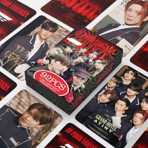 Kpop Lomo Photocard Set - 60 HD Photo Cards and 32 Stickers for Fans