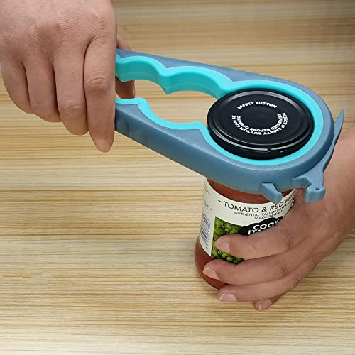 6-in-1 Jar Opener & Bottle Opener for Seniors with Arthritis & Weak Hands
