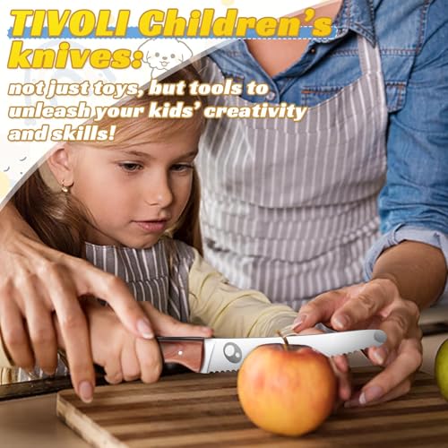 Kids Chef Knife Set with Finger Guard 3-Piece Safe Cooking Knives