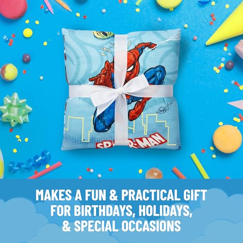 Spiderman Kids Slumber Bag and Pillow 2-Piece Set - 54 x 27 Inch