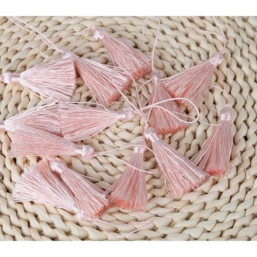 45-Piece Mini Silky Tassels 3.75-Inch for Jewelry Making and DIY Crafts