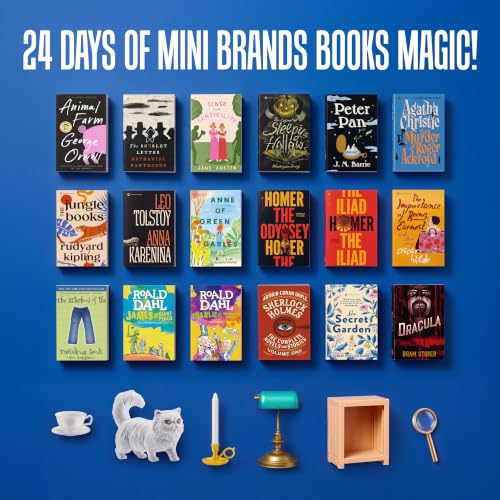Miniature Book Advent Calendar - 24 Days Countdown with 18 Mini Books
