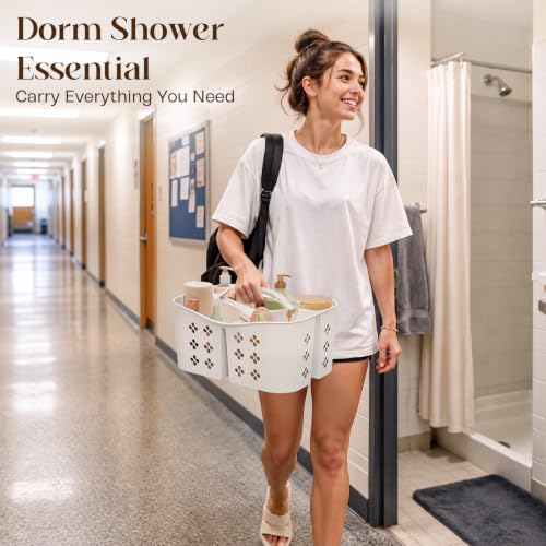 Portable Shower Caddy with Handle Large Capacity Bathroom Storage Tote