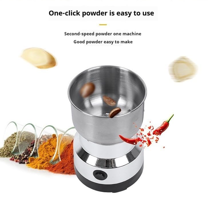 300g Stainless Steel High-Speed Grain Mill and Spice Grinder