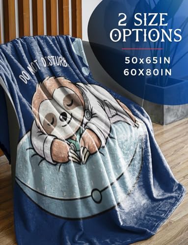 Huglanket Doctor Gifts Flannel Throw Blanket 60x80 Inches - Official Nap Edition