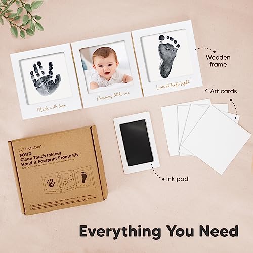 Inkless Baby Handprint and Footprint Picture Frame Kit - Newborn Keepsake