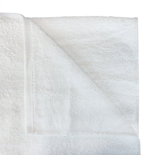 Oversized Turkish Cotton Bath Sheet, 40x80 Inch Heavyweight Towel, White