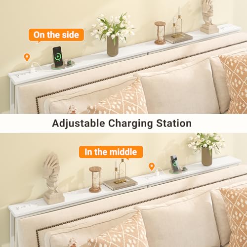 78.8-Inch Narrow Console Table with Charging Station and USB Ports