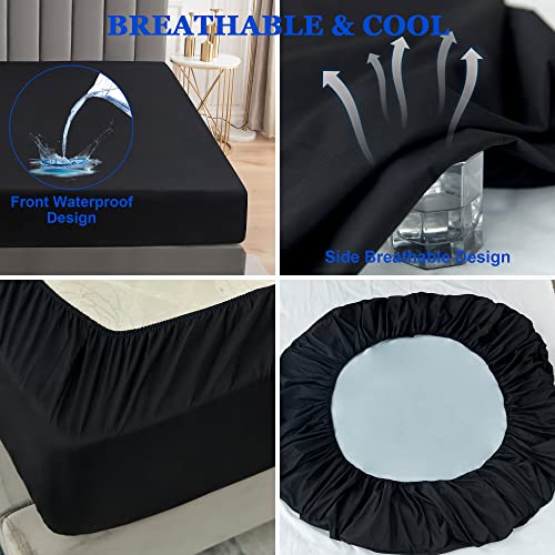 Waterproof Queen Mattress Protector with 18" Deep Pocket