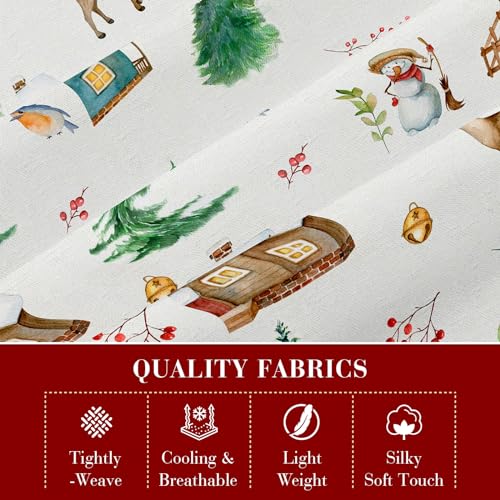 YIYEA Winter Twin Sheets Set 3pc 1800TC Double Brushed Microfiber Extra Soft Deep Pocket