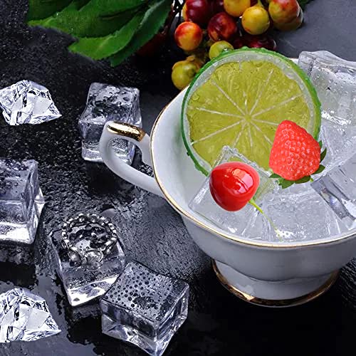 70 Pcs Artificial Fruit and Ice Cube Set for DIY Decor
