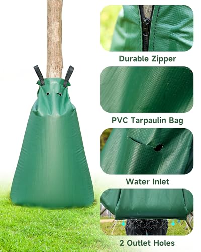 20 Gallon Slow Release Tree Watering Bags (3 Pack) - Drip Irrigation System