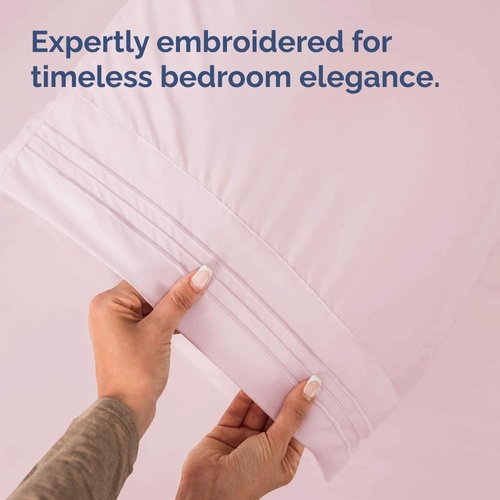 King Standard Pillow Cases - Soft Hotel Quality Covers for Comfy Bedding | Set of 4 in Lavender Pink