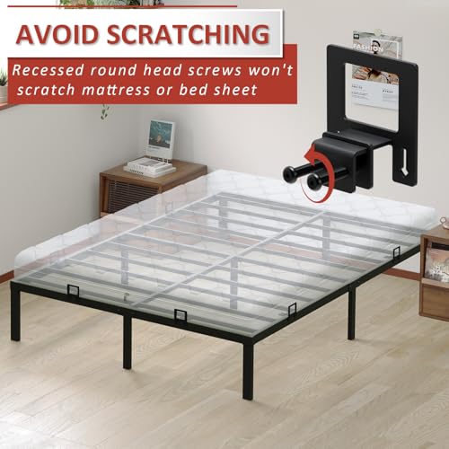Non-Slip Mattress Grippers for Metal Bed Frames - 6 Pack Anti-Slide Brackets