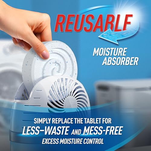 Reusable Moisture Absorber with 4 Tablets for Musty Odor Control