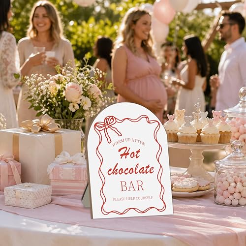 Hot Chocolate Bar Wooden Sign - Cocoa Drink Station - Chocolate Variation