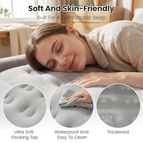 Twin Air Mattress with Built-In Pump - 18" Raised Heavy Duty Inflatable Bed
