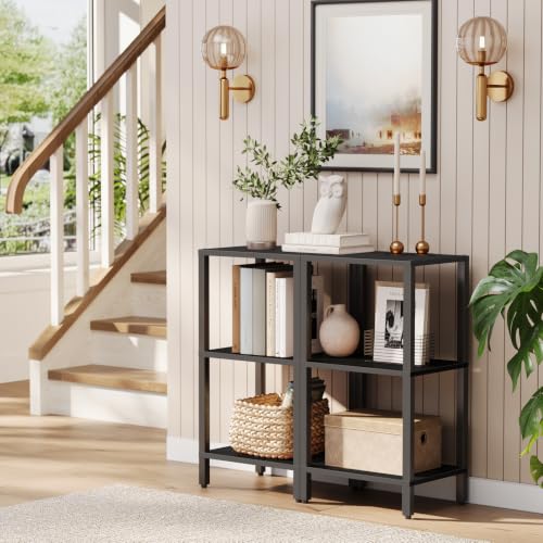 6-Tier Tall Narrow Bookshelf, Skinny Storage Display Shelf for Small Spaces