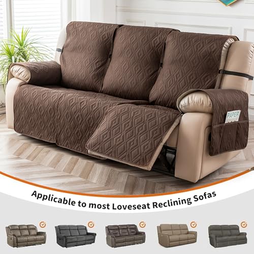 Waterproof Non-Slip Reclining Couch Cover for 3 Seats - Pet Friendly
