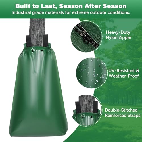 20-Gallon Tree Watering Bags (6-Pack) - Slow Release Drip Irrigation