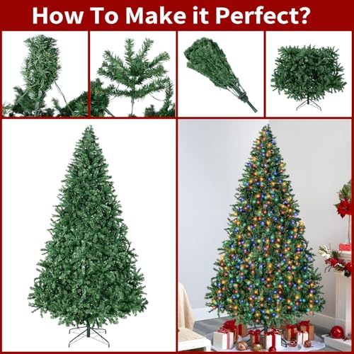 6FT Prelit Christmas Artificial Tree with 350 LED Lights - Inin
