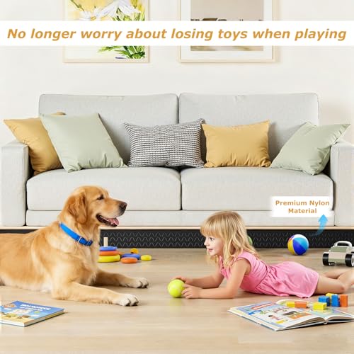 Under Couch Blocker - 13ft Adjustable Elastic Sofa Gap Guard for Toys & Pets