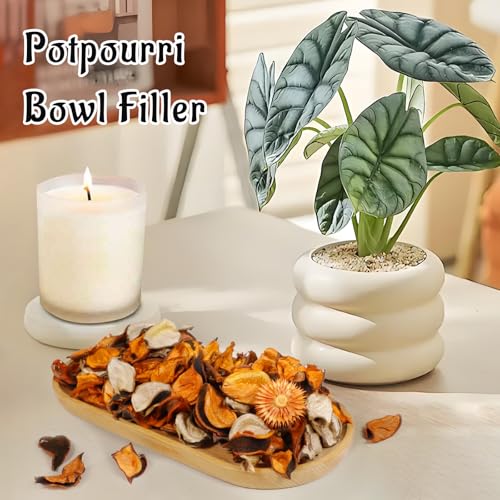 Citrus Scented Potpourri Set with Essential Oil - Decorative Vase Filler