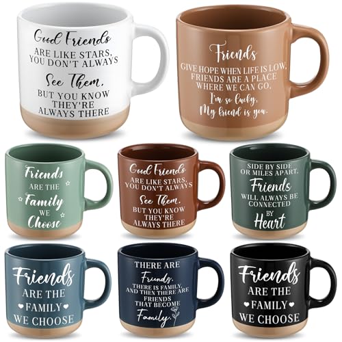Ferrochef 8-Piece Friendship Mugs Gift Set Ceramic Coffee Cups