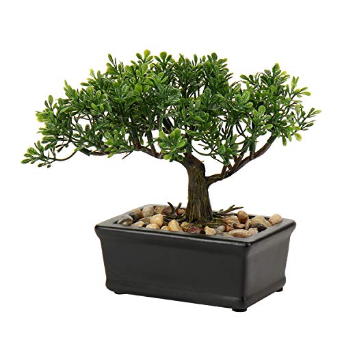 Artificial Juniper Bonsai Tree with Ceramic Pot - Indoor Decor