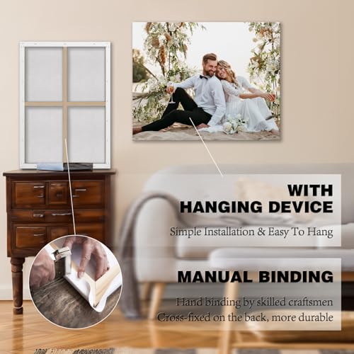 Custom Canvas Print Personalized Wall Art with Your Photo Framed 10x8