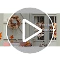 24-Inch Artificial Fall Wreath for Front Door, Autumn Floral Thanksgiving Decor