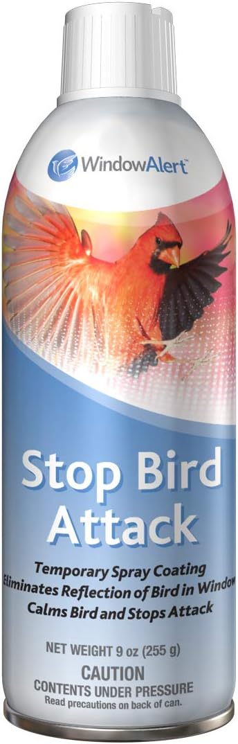 WindowAlert Bird Repellent Spray - 9oz Temporary Coating Eliminates Window Reflections - Made in the USA