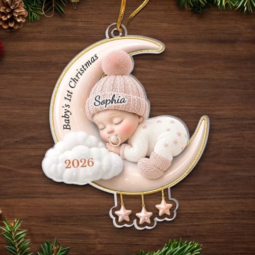 Personalized Baby's First Christmas Acrylic Ornament Keepsake