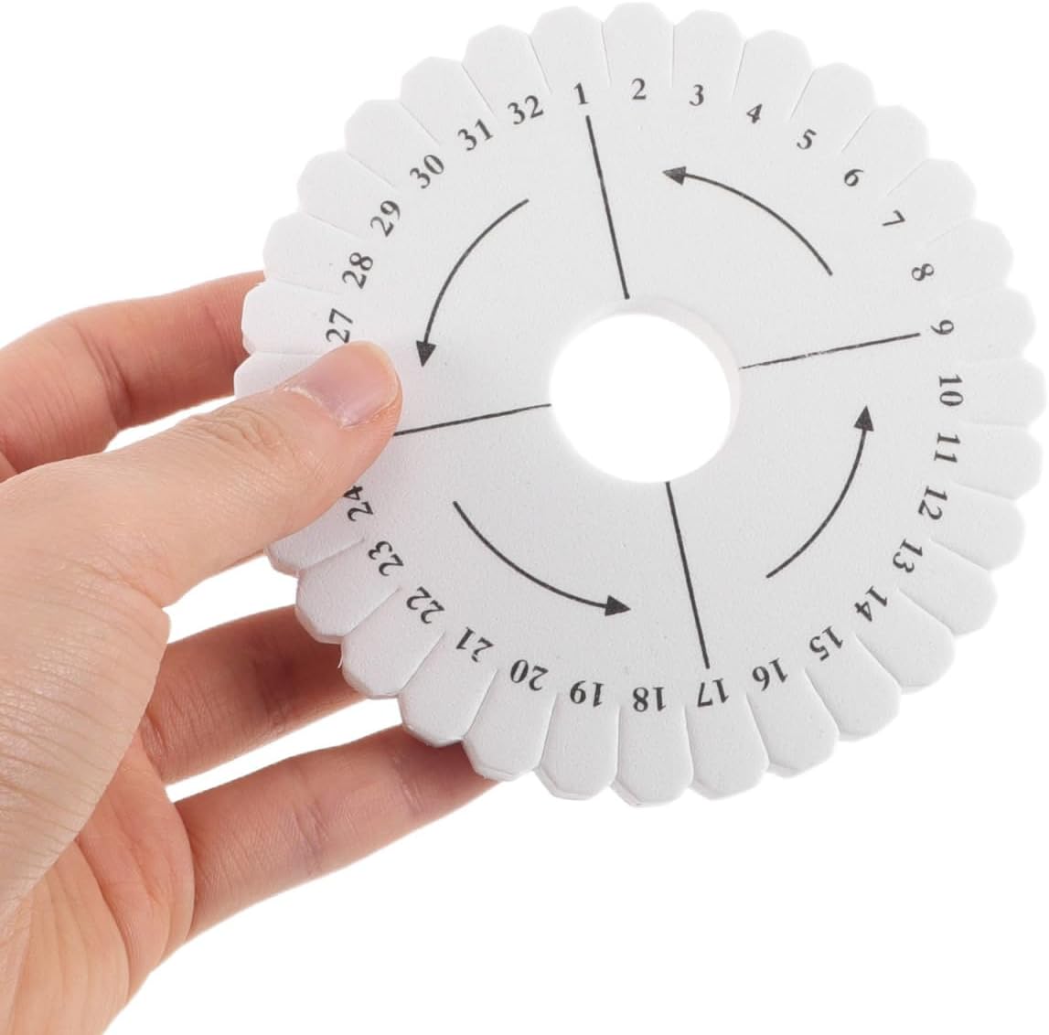 Uonlytech Weaving Disk - 32 Slot Round Bracelet Braiding Plate for DIY Jewelry Making Kit