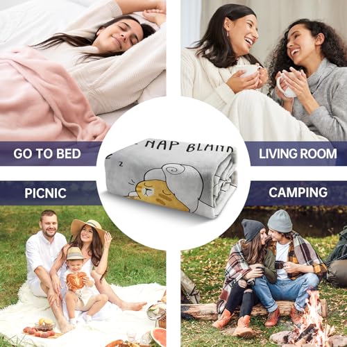 80x60 Grey Mom Gift Blanket - Cozy Nap Throw for Mother's Day