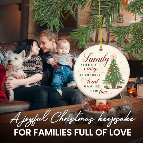 Funny Family Christmas Ornament 2026 - Ceramic Holiday Keepsake Gift