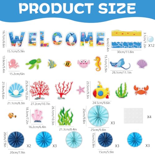 Underwater World Bulletin Board Set - Ocean Themed Classroom Decorations